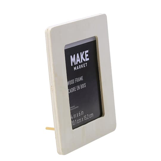 24 Pack: 4" x 6" Ready-to-Finish Wood Frame by Make Market®